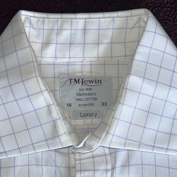 TM Lewin Fine British Dress Shirt 16/33 - Picture 6 of 10